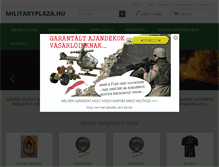 Tablet Screenshot of militaryplaza.hu